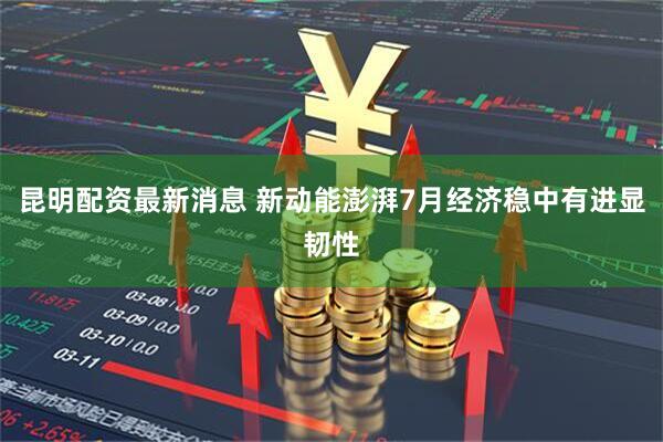 昆明配资最新消息 新动能澎湃7月经济稳中有进显韧性